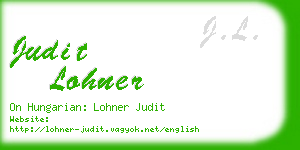 judit lohner business card